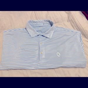 Peter millar XL striped golf polo